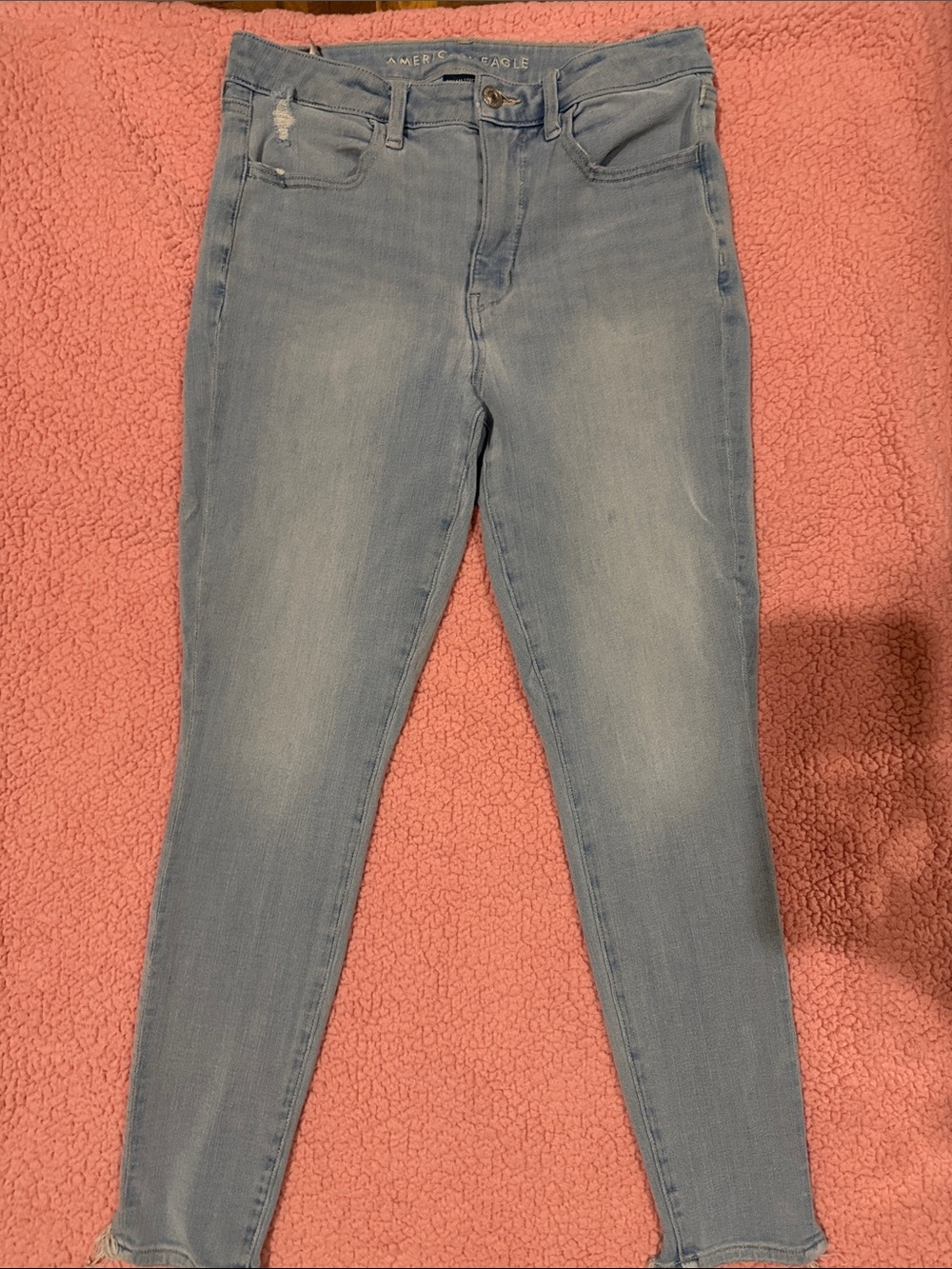 American Eagle Outfitters Light Blue High-Rise Skinny Jeans